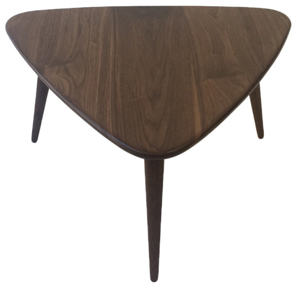 Mid Century Modern Walnut Guitar Pick Side Table Midcentury Mid Century Modern Walnut Guitar Pick Side Table