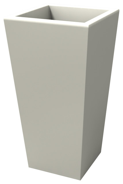 Egizio Planter, White, Smooth, Large
