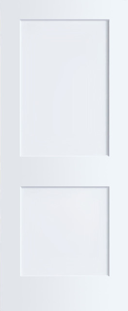 2 Panel Kimberly Bay Door Interior Slab Shaker White 1 375 X24 X80