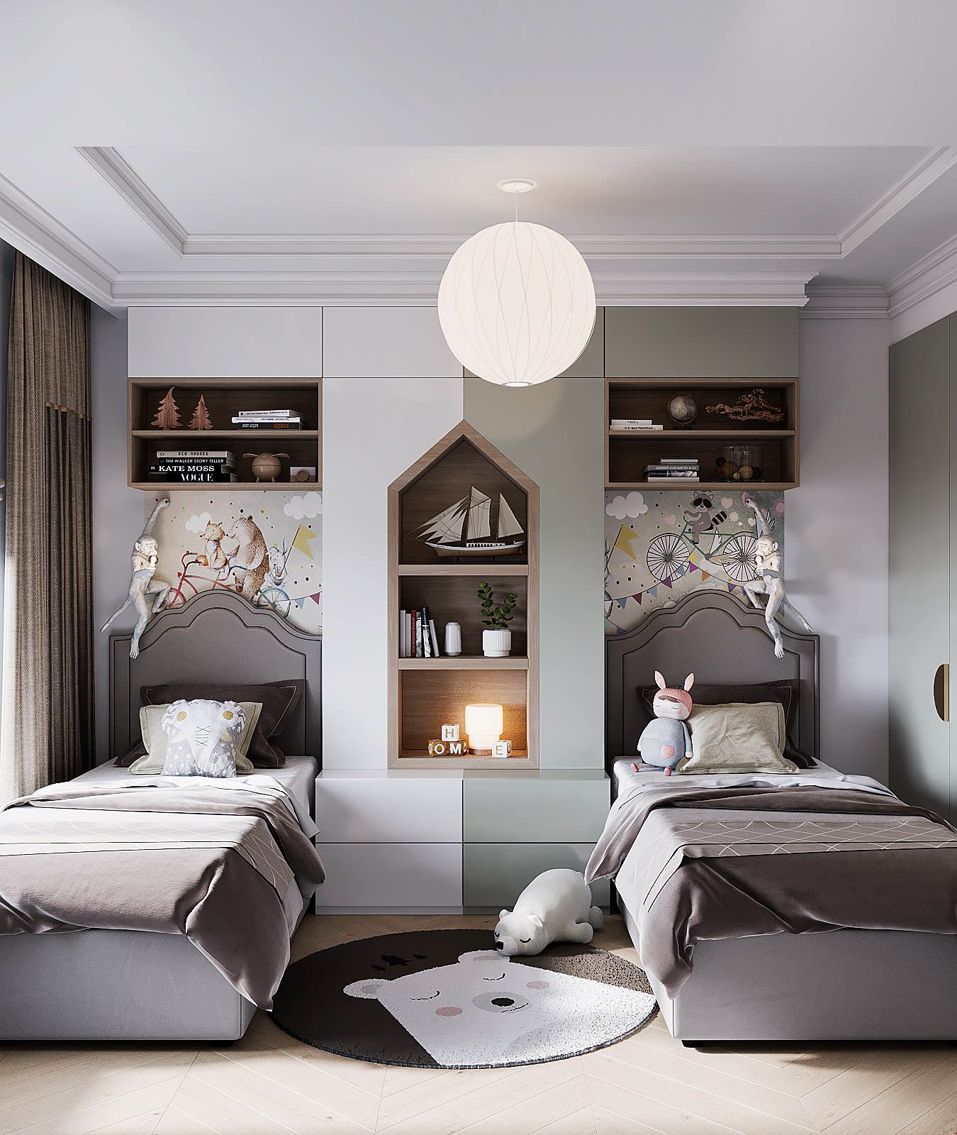 Проект интерьера частного дома, г. Ростов-на-Дону, площадью 120 кв.м.