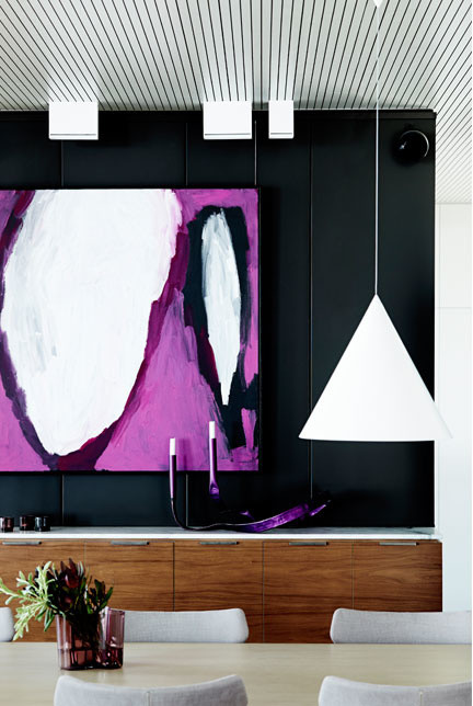 Inspiration for a contemporary dining room remodel in Melbourne