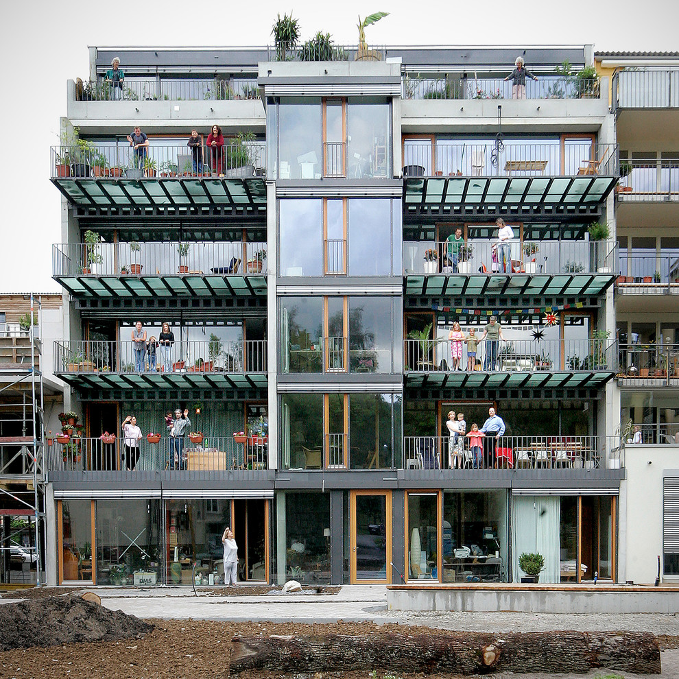 Trendy home design photo in Stuttgart