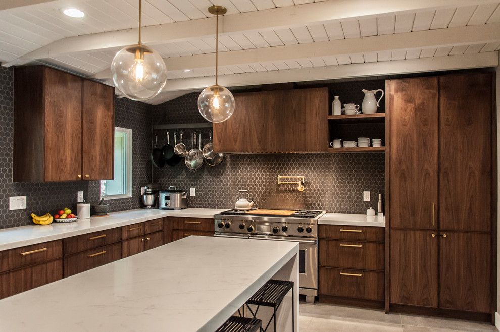 This is an example of a midcentury kitchen in Salt Lake City.