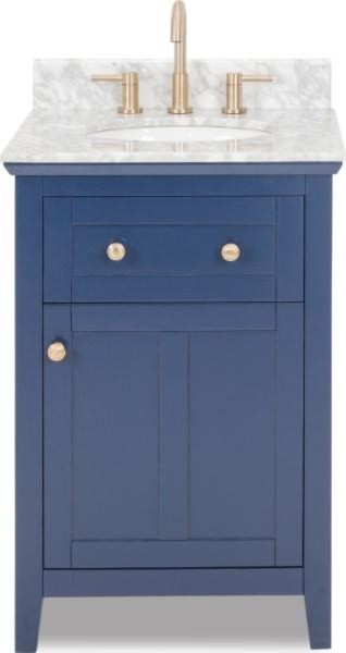 Jeffrey Alexander Chatcham Shaker 24 Blue Contemporary Vanity