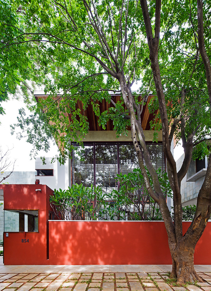 This is an example of an industrial home design in Bengaluru.