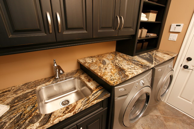 Granite Laundry Room Traditional Utility Room Toronto By