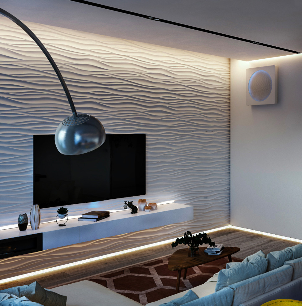 Дизайн квартиры в современном стиле в жилом квартале бизнес-класса «1147»