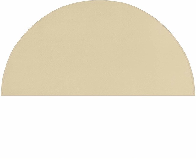 Soft Outdoor Area Rug Low Pile Height, Half Round Rugs