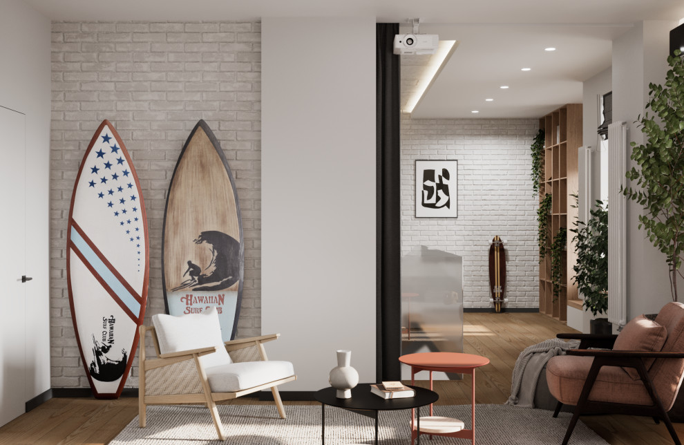 Дизайн проект двухуровневой квартиры