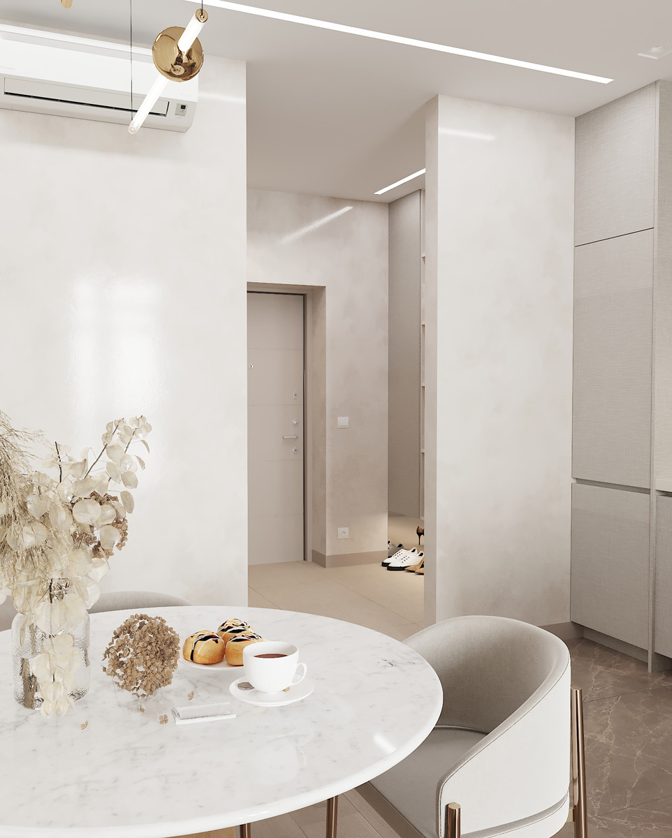 Современный дзен. ЖК Переулок Бульварный. Визуализация.