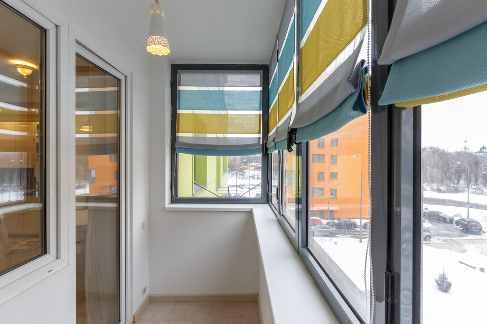 Римские шторы на балкон