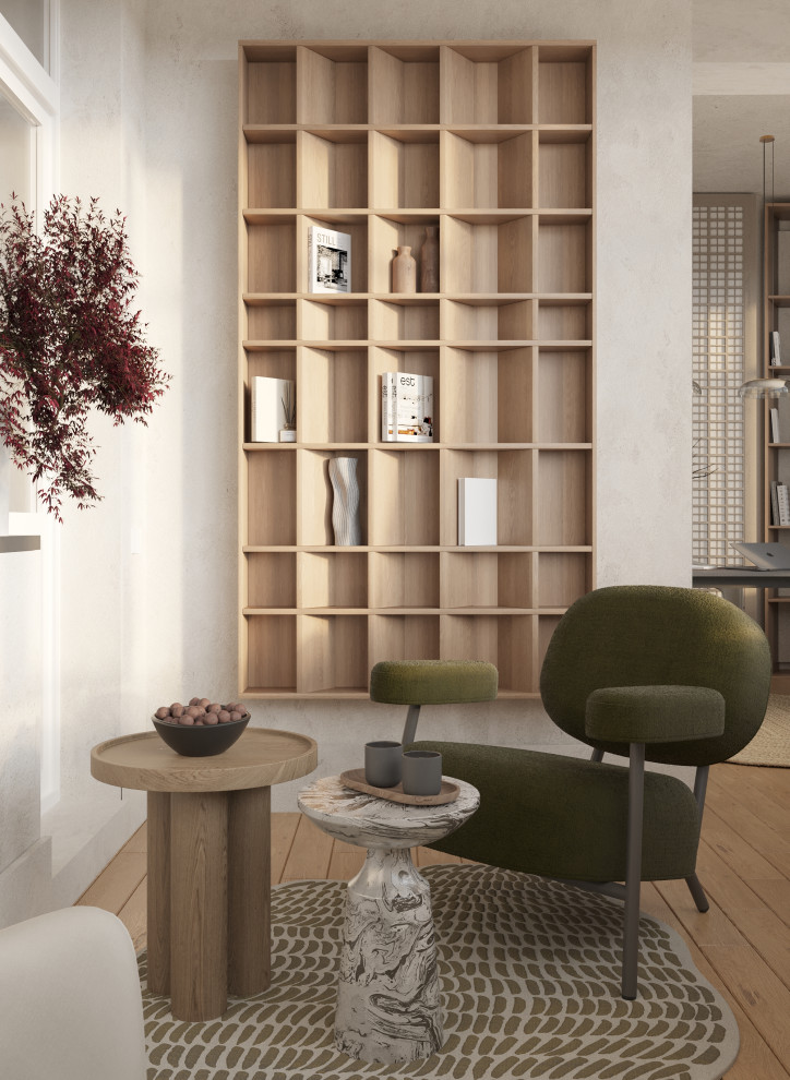 Дизайн-проект лоджии в стиле Джапанди