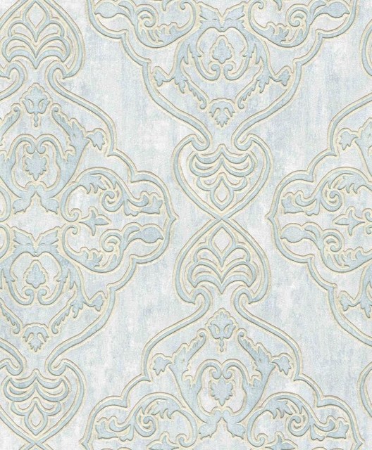 Bellissimo Vi By Brewster 2768 3205 Elena Light Blue Damask Wallpaper Bellissimo Vi By Brewster 2768 3205 Elena Light Blue Damask Wallpaper