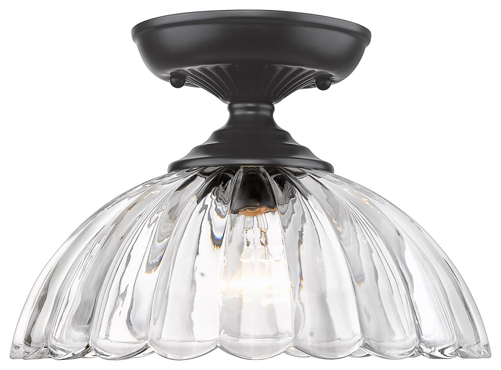 Golden Lighting Audra SemiFlush Traditional Flushmount Ceiling