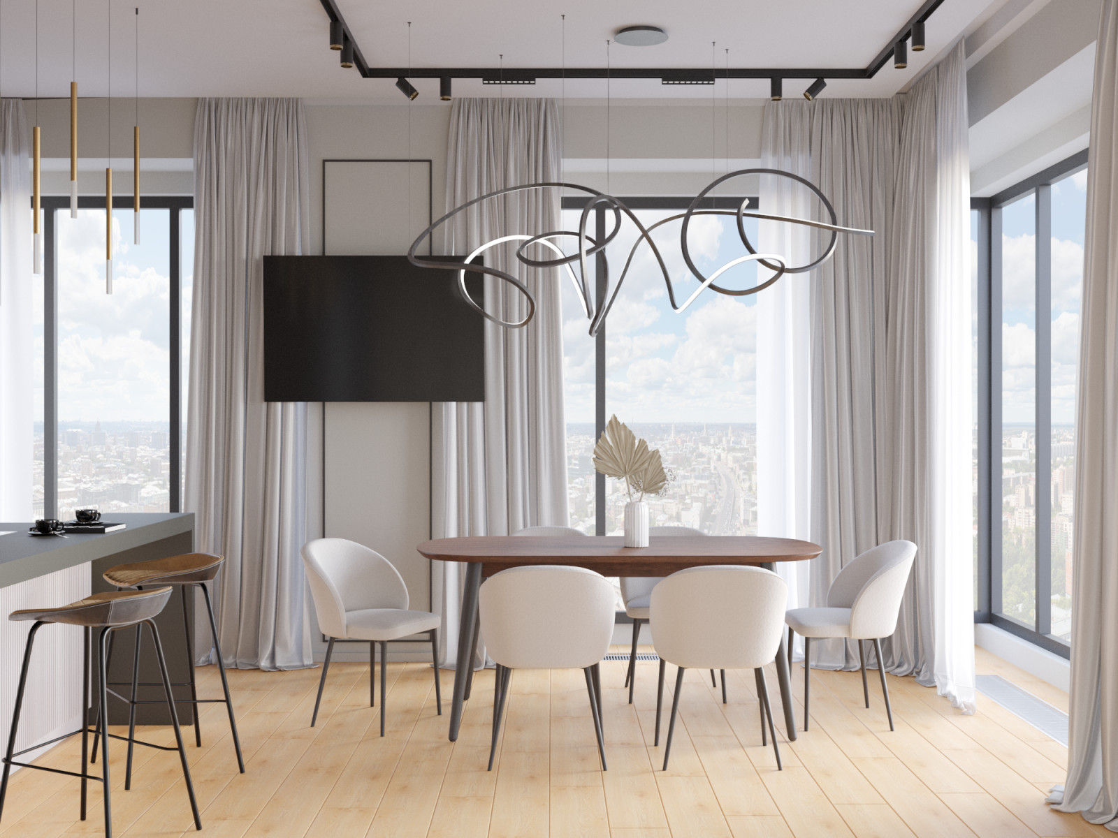 Четырехкомнатная квартира для семьи