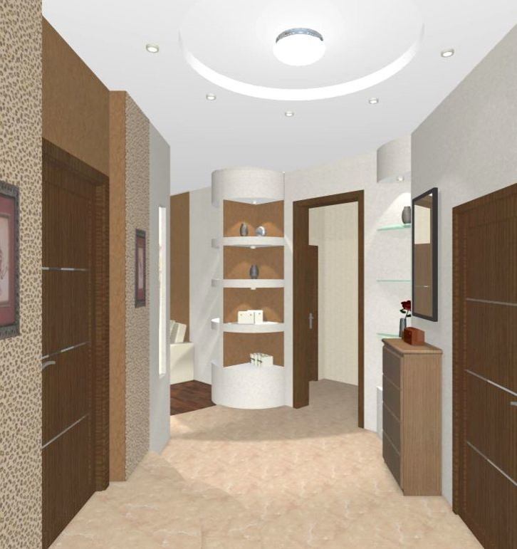 Интерьер квартиры с нестандартной гостиной