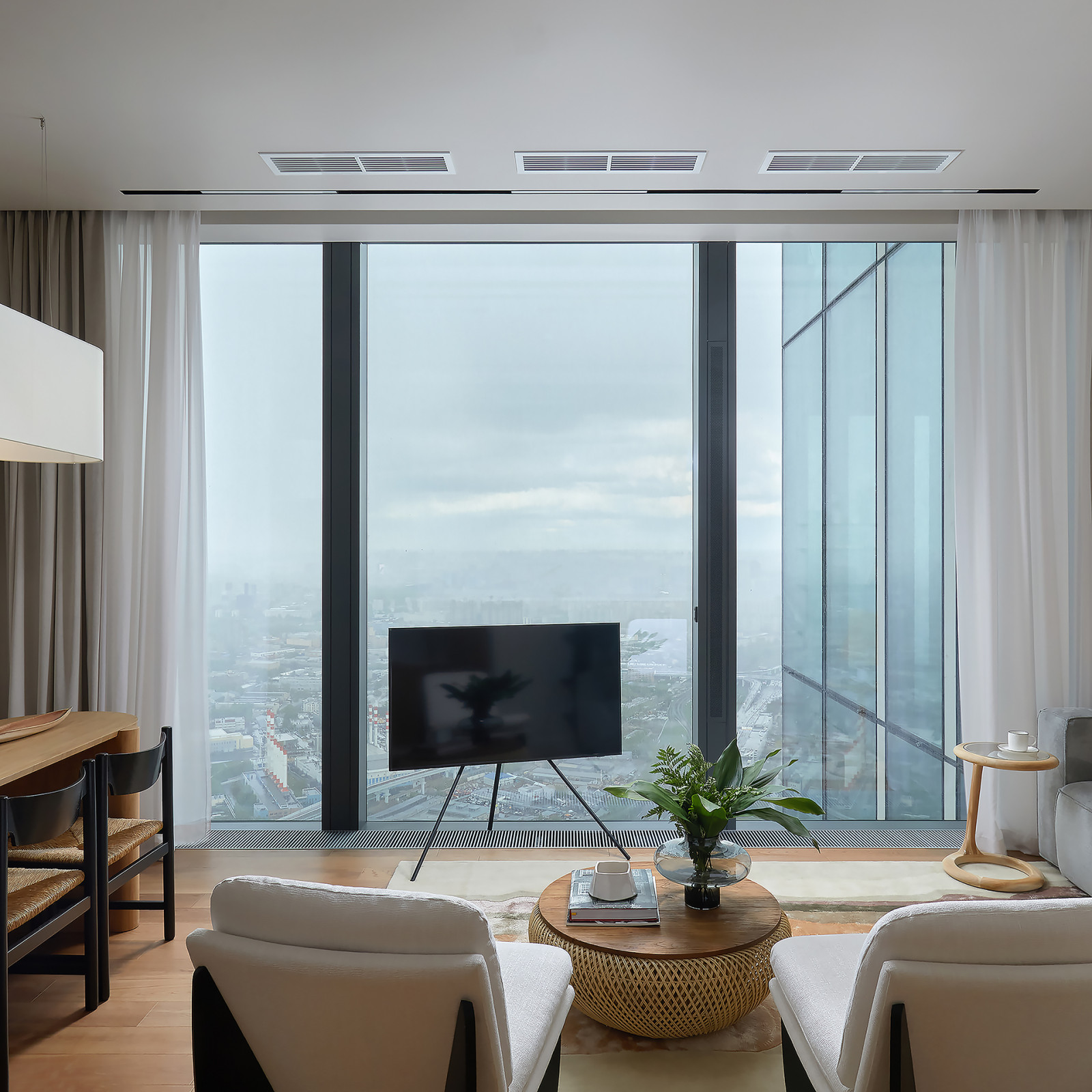 Квартира в Москва-Сити 2 (бежевое дерево)