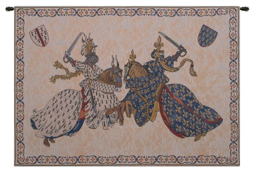 Tournament of Knights Roi Rene Tapestry Wall Hanging Mediterranean