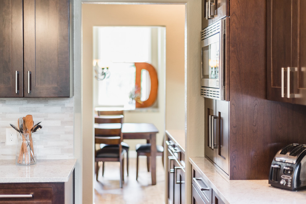 Inspiration for a transitional home design remodel in Denver
