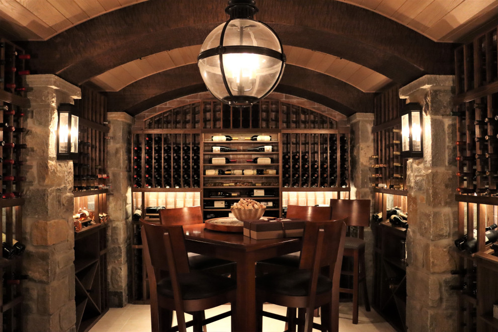 Mountain style home design photo in Baltimore