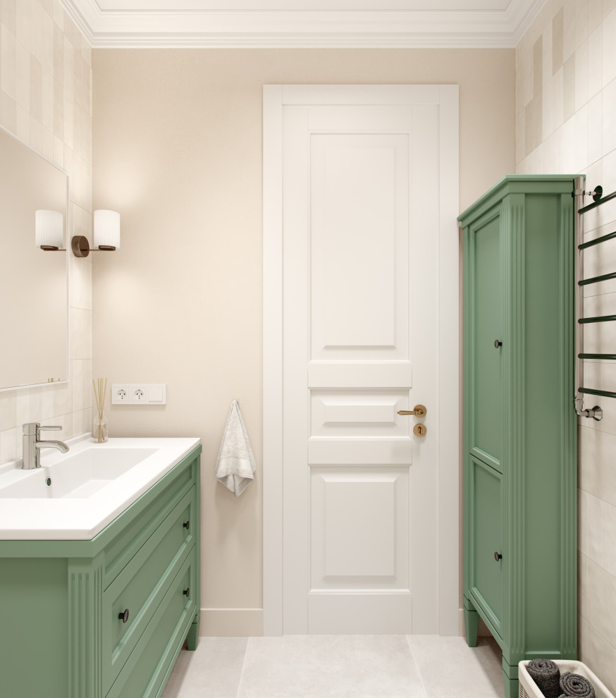 Сиреневая квартира для мамы и дочки