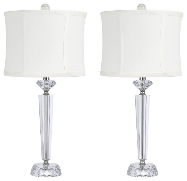 25 75 Clear Crystal Table Lamp With, Grandview Gallery Crystal Table Lamp