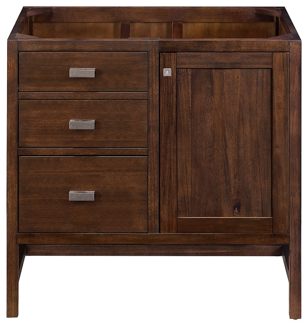 Addison 36" Single Vanity Mid Century Acacia Transitional