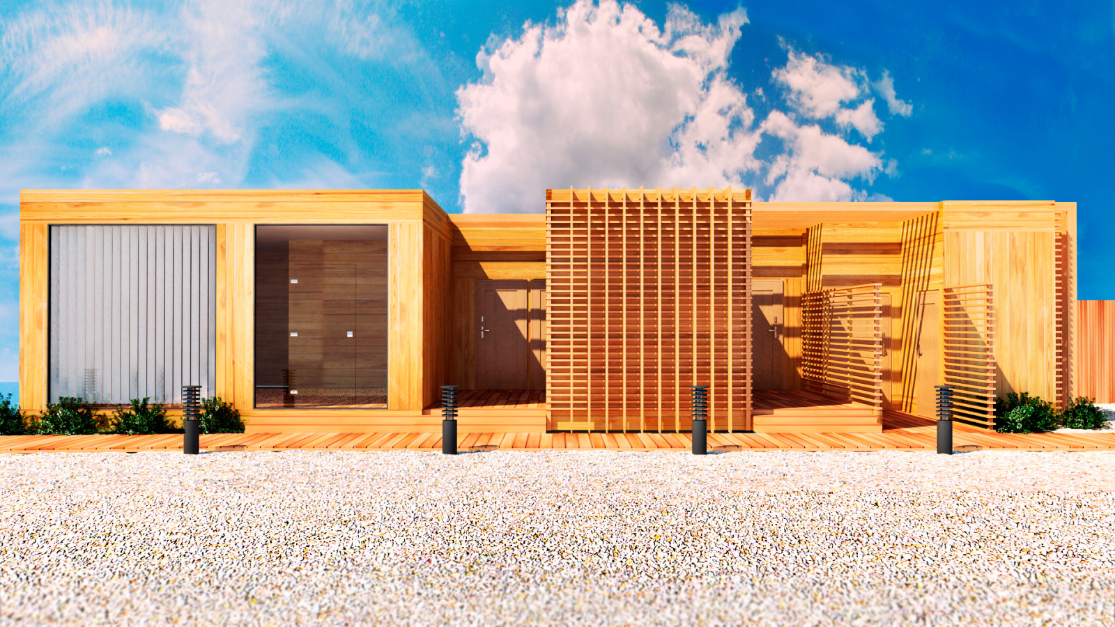 Экстерьер пляжной сауны при гостинице Hyatt Regency