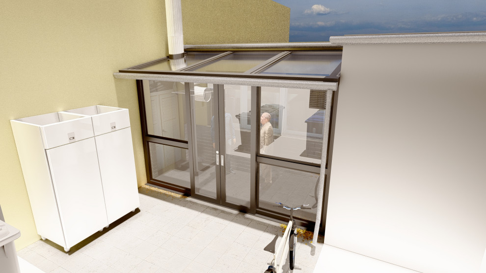 Kleiner Moderner Wintergarten in Berlin