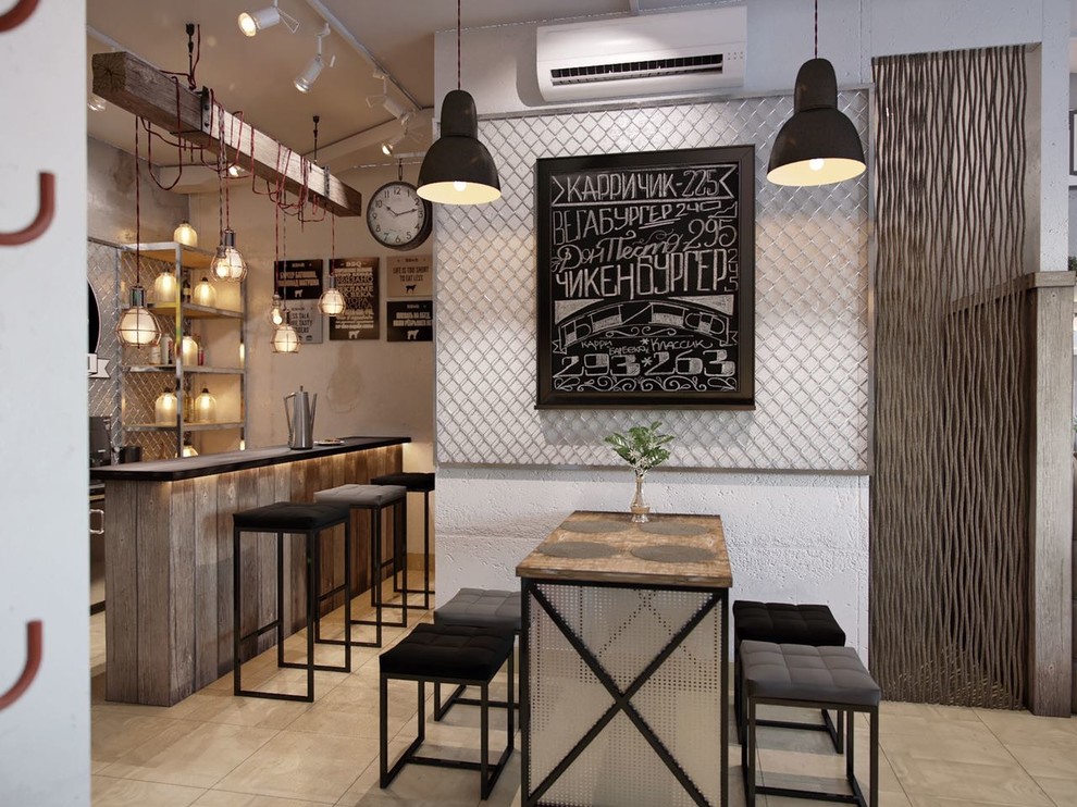 дизайн интерьера бургерной "Мягкие булки"