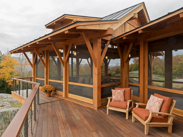 Hilltop rustikal-veranda