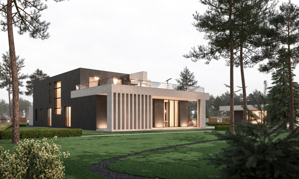 Дом в сосновом лесу