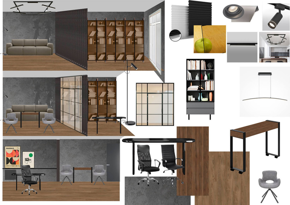 Квартира 80 кв.м. г. Калининград  25112024 Гостиная-Кабинет