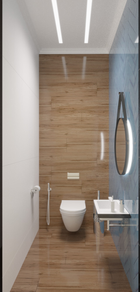 Проект интерьера двухэтажного дома