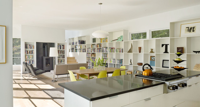 Modern Farm House lantlig-vardagsrum