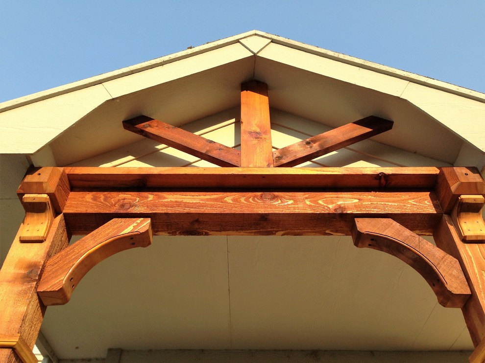 Inspiration for a rustic home design remodel in Denver