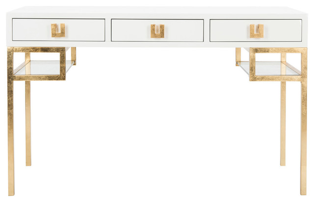 Safavieh Neria Lacquer Writing Desk Contemporary Desks And