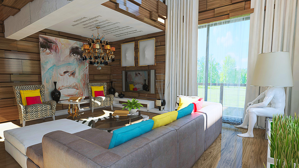 Интерьер чпстного дома поп-арт