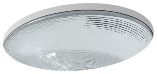 Kohler Whist Glass Under-Mount Bathroom Sink, Ice