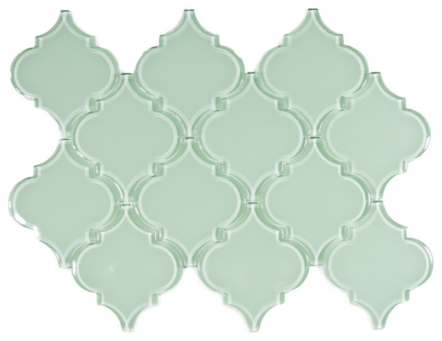 Surf Arabesque Glass Tile Modern By Subway