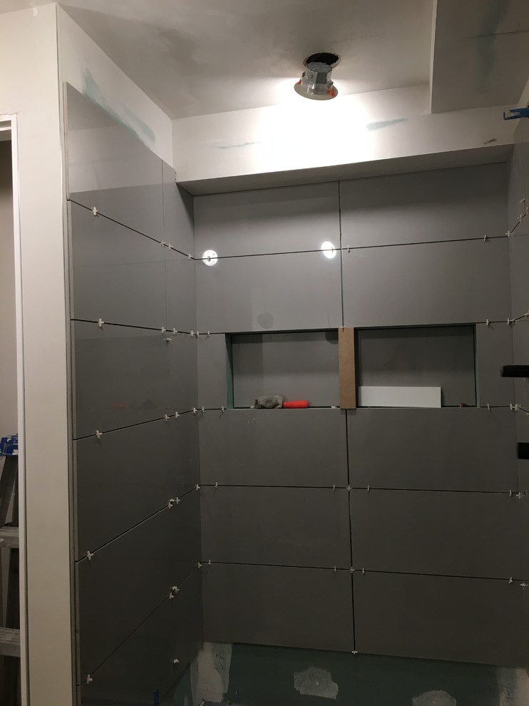 Bulkheads in Shower Where to stop tiling?