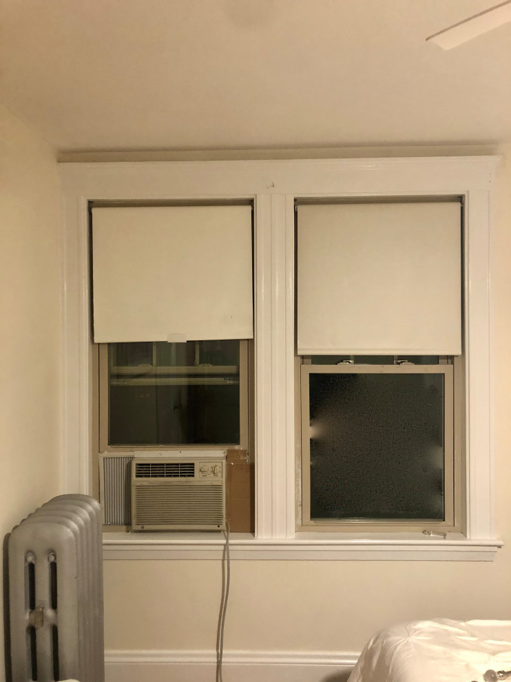 Curtain/curtain rod options for awkward window?