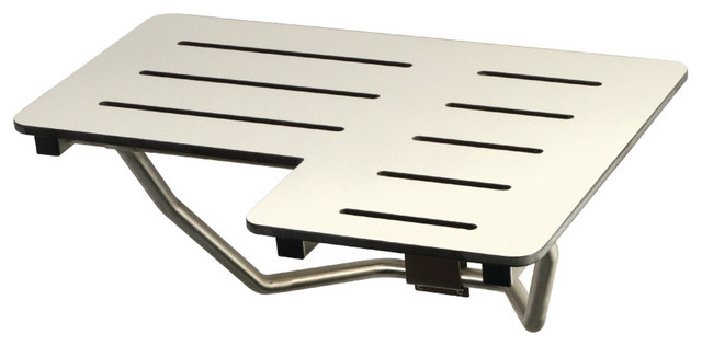Adascape 28 X21 Wall Mount Fold Down Shower Seat Brushed