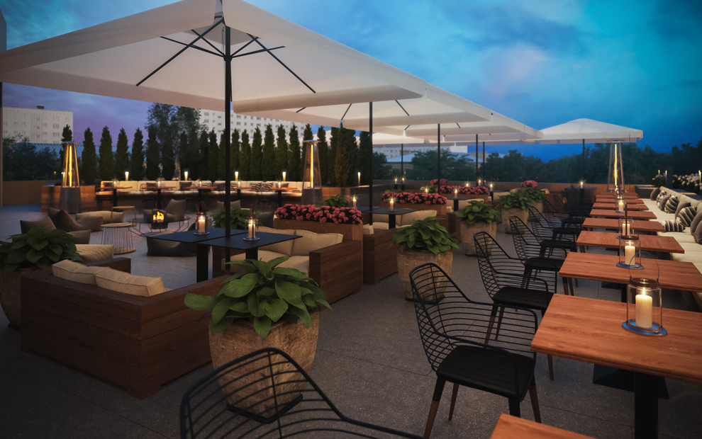 летняя терраса ресторана Локал