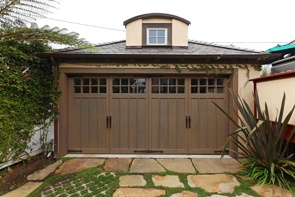 Photo of a traditional two-car garage in San Diego.