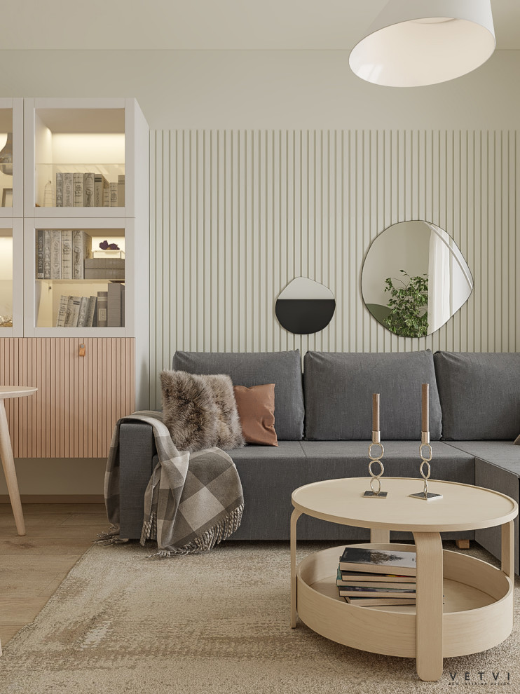 Проект светлой квартиры в Санкт-Петербурге |  Площадь: 68.34 м2.