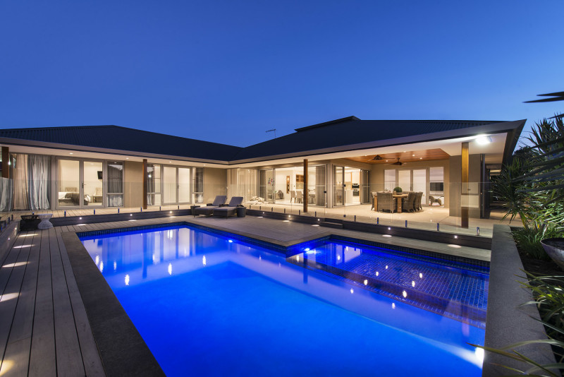 Design ideas for a contemporary home design in Perth.