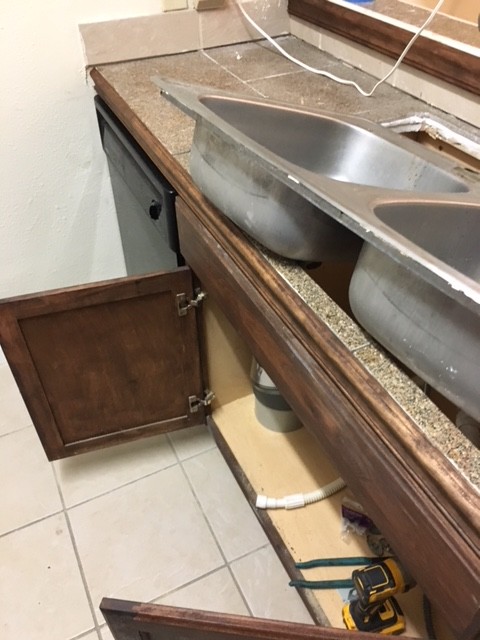 Water Leak Kitchen Restoration