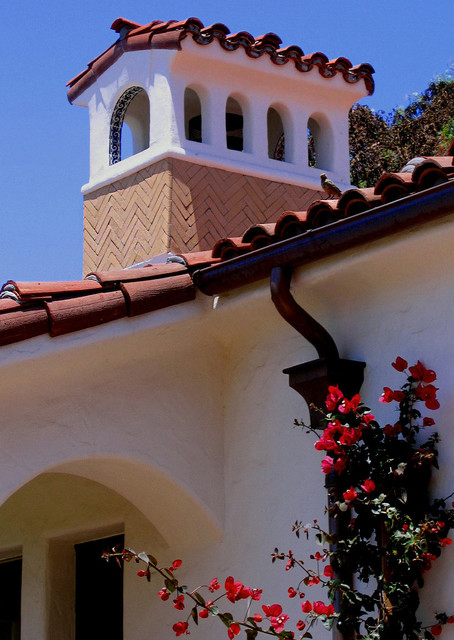 Spanish Style Chimney in Santa Barbara CA - Mediterranean ...