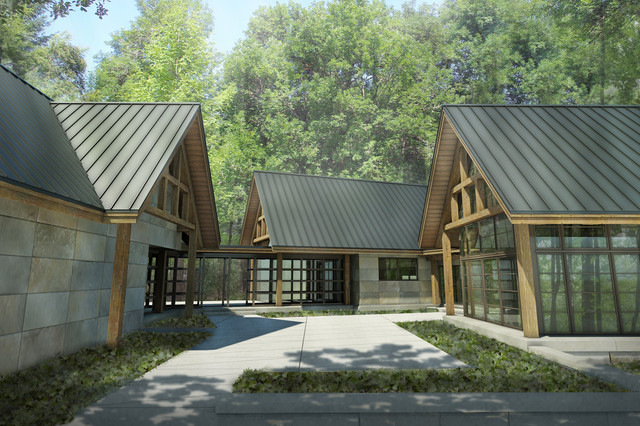 Traders Point Clearing rustic-rendering